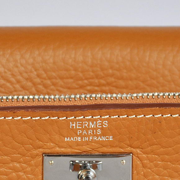 High Quality Hermes Kelly Wallet Togo Leather Bi-Fold Purse A708 Camel Fake